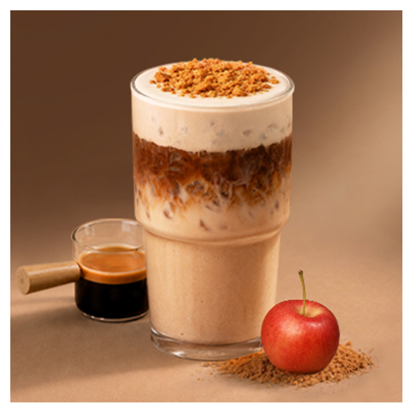 Iced Apple Pie Cream Latte